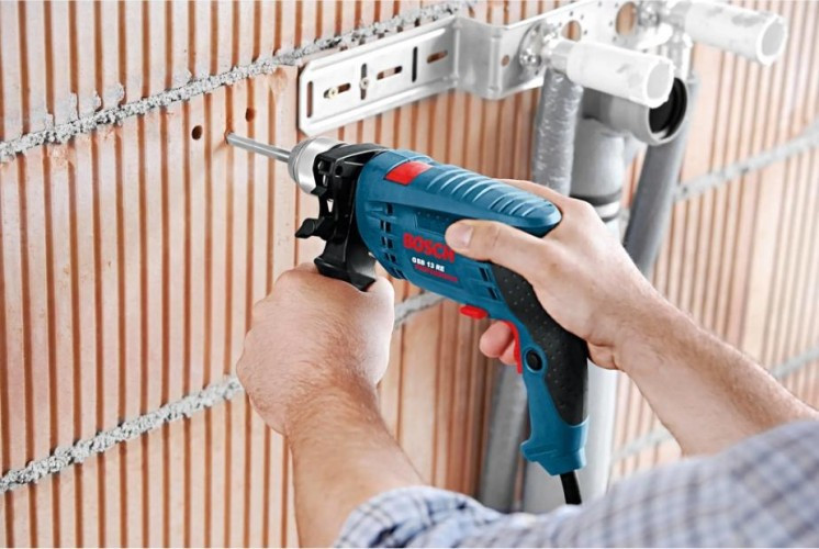 Дрель ударная сетевая BOSCH GSB 13 RE (БЗП) односкоростная 0601217104