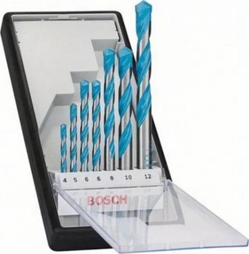 Дрель ударная сетевая BOSCH GSB 16 RE (БЗП) односкоростная 0615990L2N Картон+ набор оснастки