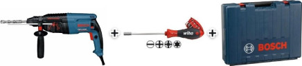 Перфоратор BOSCH GBH 2-26 DRE SET БЗП в комплекте 0615990K00 отвертка Wiha