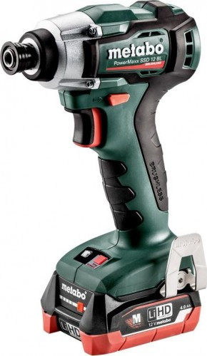 Гайковерт аккумуляторный METABO PowerMaxx SSD 12 BL 2х4.0 Ач LiHD кейс L 2х4.0 Ач LiHD кейс, бесщеточный 601115800