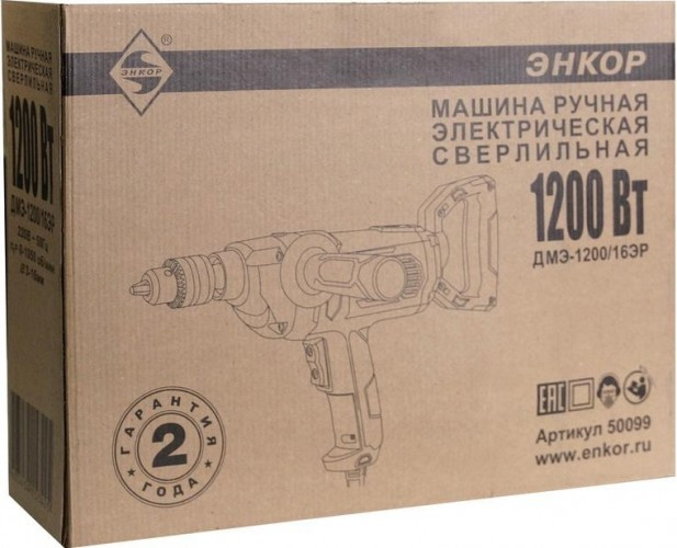 Миксер строительный сетевой ЭНКОР ДМЭ-1200/16ЭР 50099