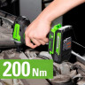 Гайковерт аккумуляторный GREENWORKS G24IW200 ударный, 24V, АКБ 4Ач и ЗУ 3803607CUB