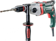 Дрель ударная сетевая METABO SBEV 1300 - 2 (БЗП) двухскоростная 600786500 кейс, патрон Futuro Plus