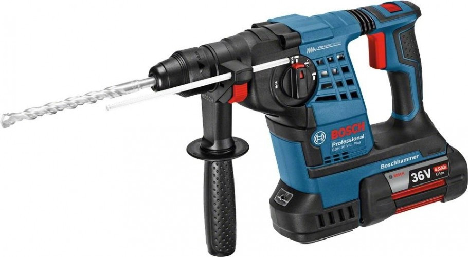 Перфоратор аккумуляторный BOSCH GBH 36 V-LI Plus 0611906002 2х4,0Ач, кейс L-Boxx