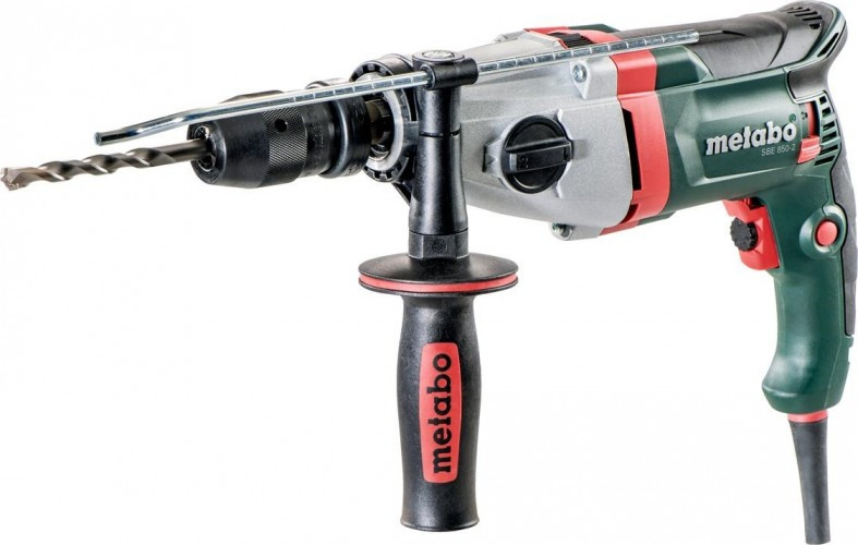 Дрель ударная сетевая METABO SBE 850 - 2 (БЗП) двухскоростная, FuturoTop 600782850