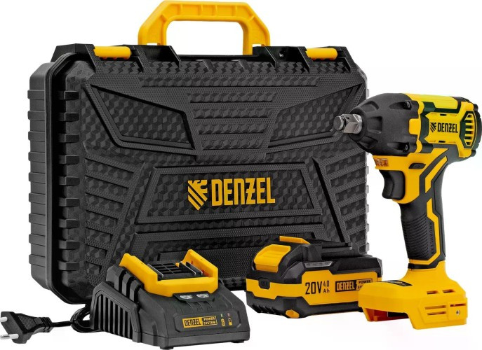 Гайковерт аккумуляторный Denzel CIWH-BL-20-350 ударный 26520