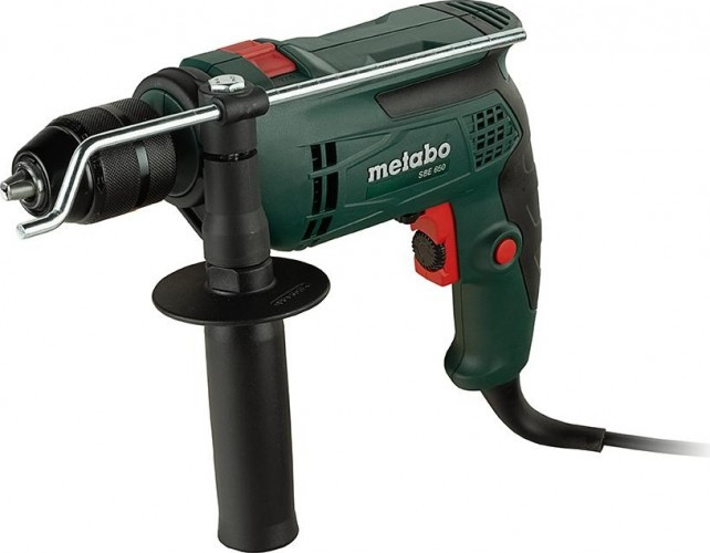 Дрель ударная сетевая METABO SBE 650 (БЗП) односкоростная 600671850