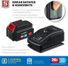 Перфоратор аккумуляторный ЗУБР Профессионал PB-260-42 20v бесщеточный (2 x 4Ач), кейс PB-260-42