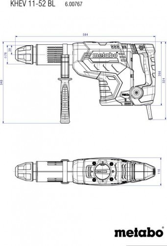 Перфоратор METABO KHEV 11-52 BL бесщеточный 600767500