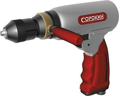 Дрель пневматическая реверсивная СОРОКИН 2.55 3/8" 2200 об/мин