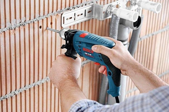 Дрель ударная сетевая BOSCH GSB 13 RE (ЗВП) односкоростная 0601217102