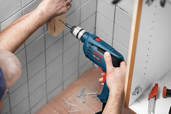 Дрель ударная сетевая BOSCH GSB 13 RE (ЗВП) односкоростная 0601217102