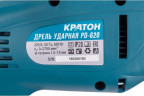 Дрель ударная сетевая КРАТОН PD-620 3 02 01 008