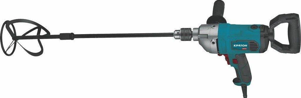Миксер строительный сетевой КРАТОН DM-1100/16 низкооборотистая 3 02 01 032