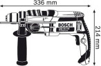 Дрель ударная сетевая BOSCH GSB 19-2 RE (БЗП) двухскоростная 060117B500 Кейс