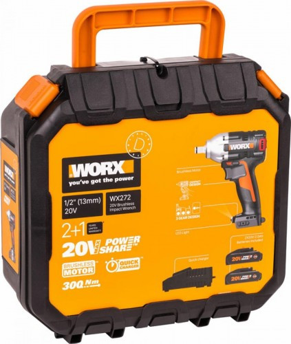 Гайковерт аккумуляторный Worx WX272 бесщеточный