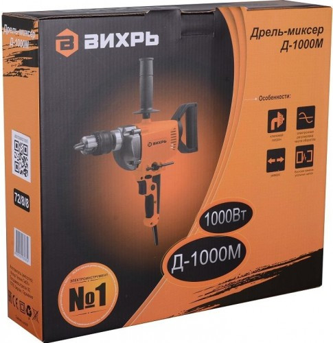 Миксер строительный сетевой ВИХРЬ Д-1000М 72/8/8