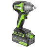 Гайковерт аккумуляторный GREENWORKS GD24IW400 ударный, 24V, АКБ 4Ач и ЗУ 3802907CUB